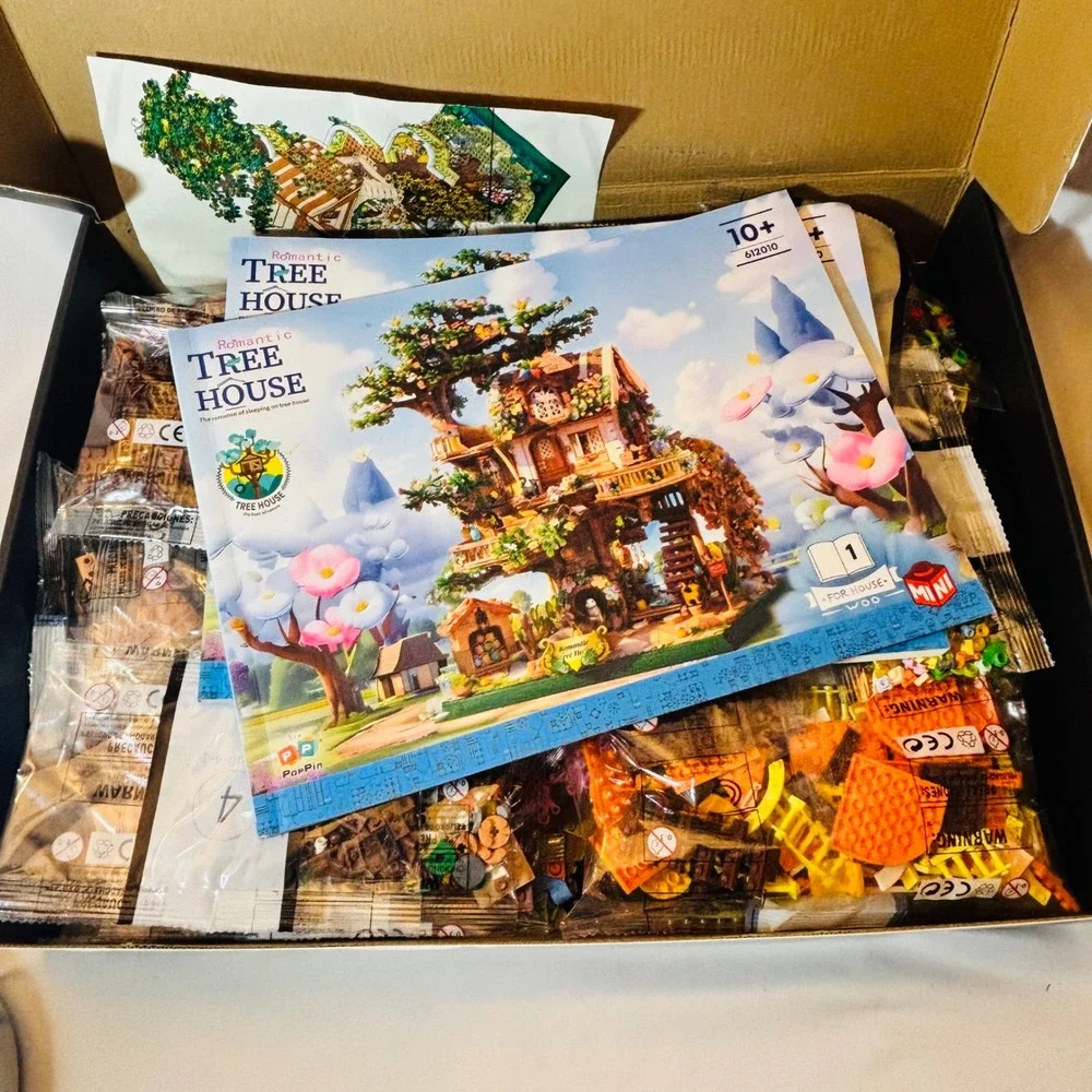 INSOON Romantic Tree House 3196 Mini Blocks LED 2-in-1 Set 612010